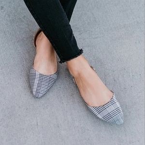 Houndstooth Plaid Rollasole Shoes size S (5.5-6.5)